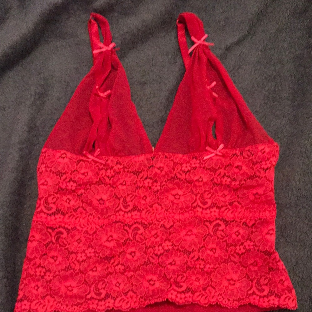 y2k mesh tank top with opening in front